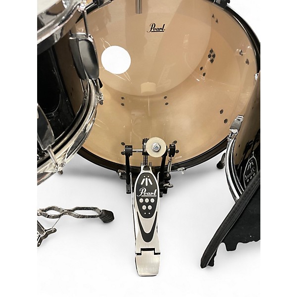 Used Pearl 5 Piece ROADSHOW 5-PIECE PIANO BLACK Drum Kit