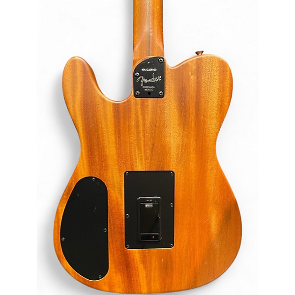 Used Fender Acoustasonic Player Telecaster Shadow Burst Acoustic Electric Guitar