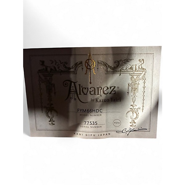 Used Alvarez Yairi FYM66HD Masterworks OM Honduran Mahogany Natural Acoustic Guitar