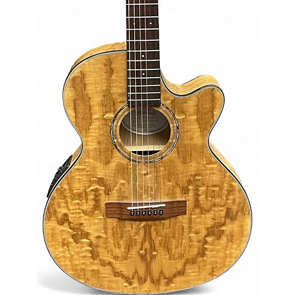 Used Mitchell MX430QAB Natural Acoustic Electric Guitar