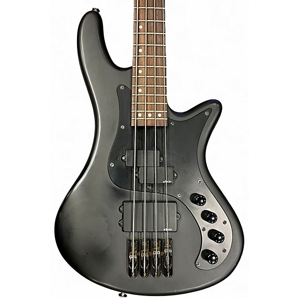 Used Schecter Guitar Research Stealth-4 Satin Black Electric Bass Guitar