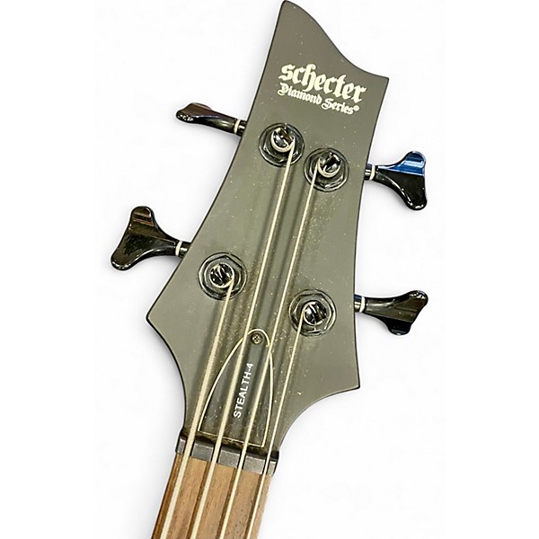 Used Schecter Guitar Research Stealth-4 Satin Black Electric Bass Guitar