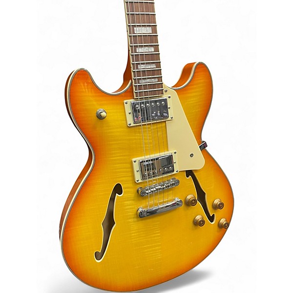 Used Harley Benton HB35 PLUS LEMON DROP[ Hollow Body Electric Guitar