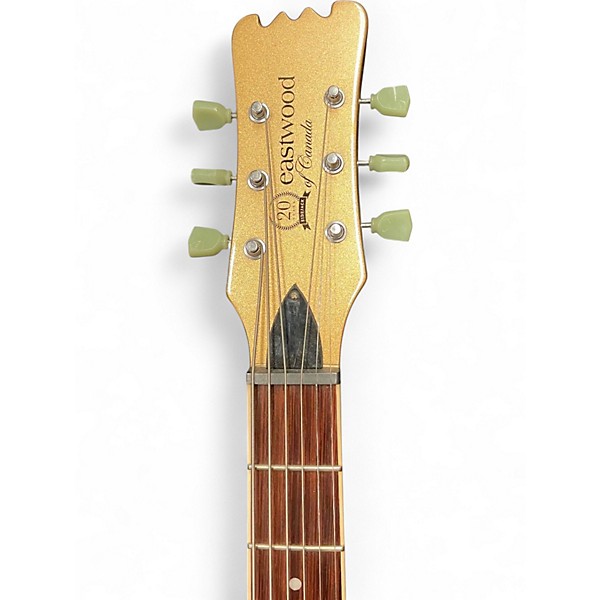 Used Eastwood 20th Anniversary Baritone Cream Solid Body Electric Guitar