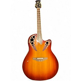 Used Ovation CE48P 2 Color Sunburst Acoustic Electric Guitar