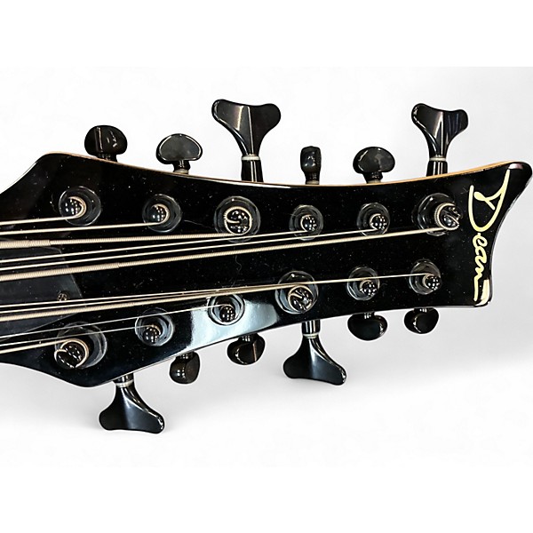Used Dean Rhapsody 12 12-String Trans Black Electric Bass Guitar