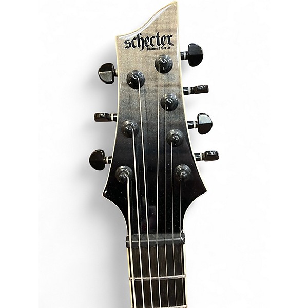 Used Schecter Guitar Research sls elite 7 Trans Black Solid Body Electric Guitar