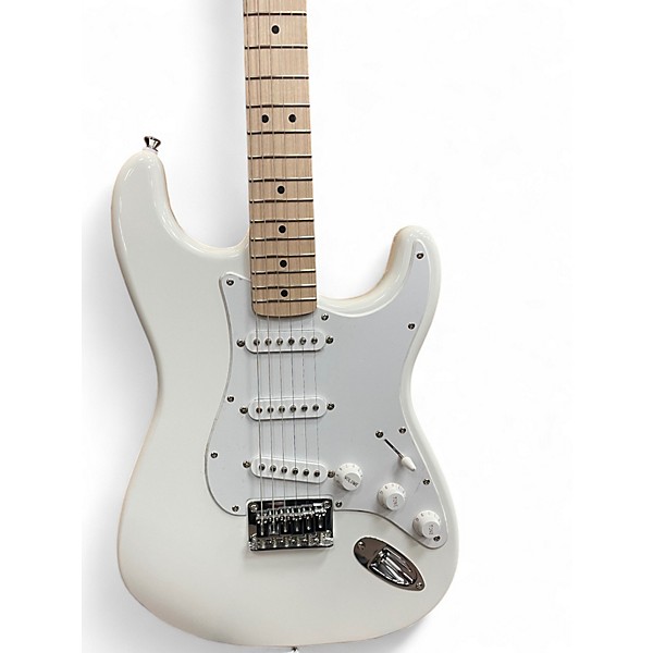 Used Squier Bullet Stratocaster Classic White Solid Body Electric Guitar