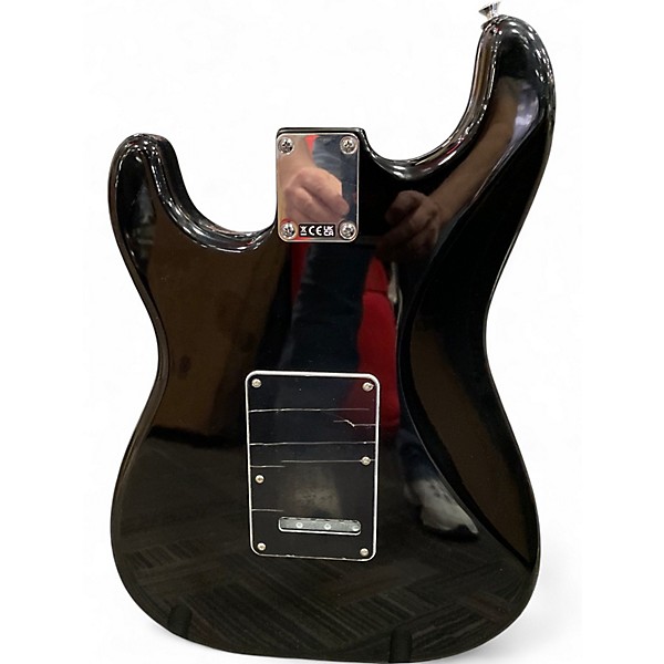 Used Fender Standard Stratocaster HSS Black Solid Body Electric Guitar
