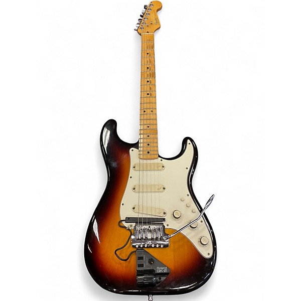 Used Partscaster Telecaster Green Solid Body Electric Guitar