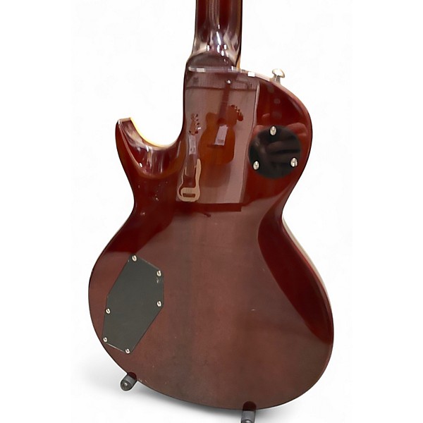 Used Mitchell MS470 Trans Black Solid Body Electric Guitar