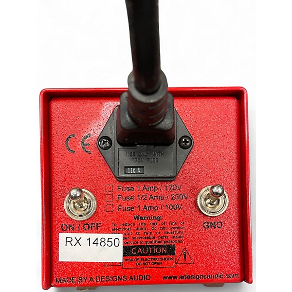 Used A Designs REDDI Tube Direct Box Microphone Preamp
