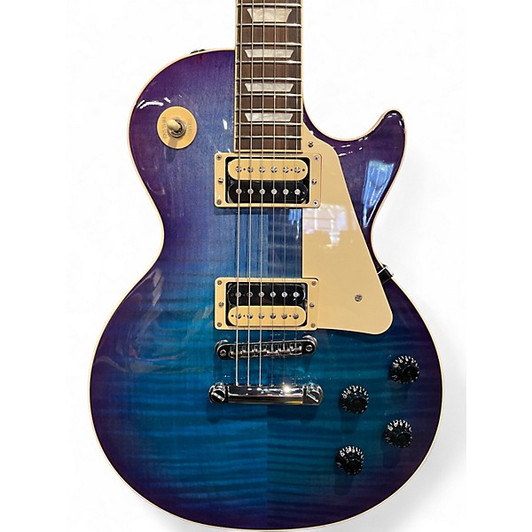 Used Gibson Les Paul Traditional Pro V Flame Top Blueberry Burst Solid Body Electric Guitar