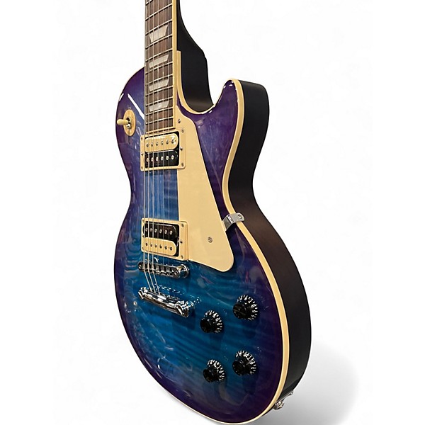 Used Gibson Les Paul Traditional Pro V Flame Top Blueberry Burst Solid Body Electric Guitar