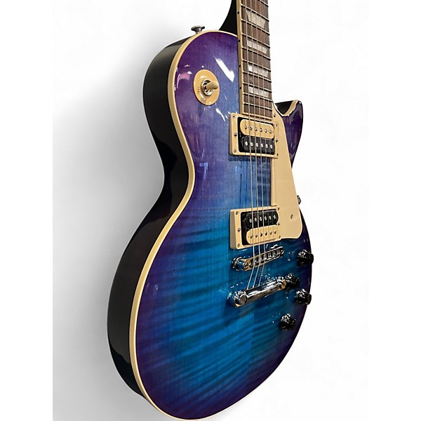 Used Gibson Les Paul Traditional Pro V Flame Top Blueberry Burst Solid Body Electric Guitar