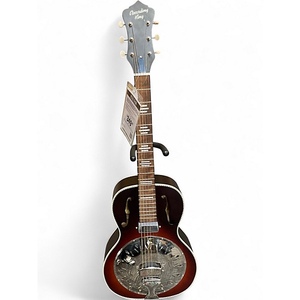 Used Recording King RPH-R2-E Dirty 30s Minnie Bucker Resonator Anaconda Burst Acoustic Electric Guitar