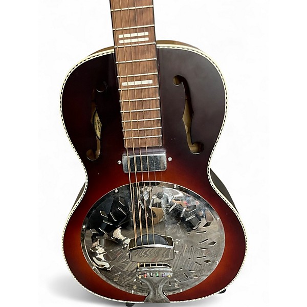 Used Recording King RPH-R2-E Dirty 30s Minnie Bucker Resonator Anaconda Burst Acoustic Electric Guitar
