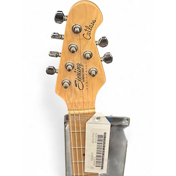 Used Sterling by Music Man Cutlass CT30 Vintage White Solid Body Electric Guitar