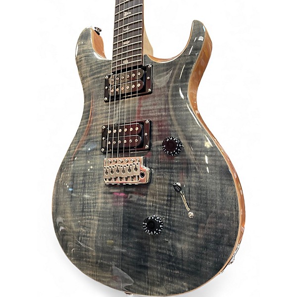 Used PRS SE Custom 24 Trans Charcoal Solid Body Electric Guitar