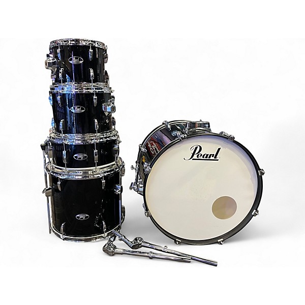 Used Pearl 5 Piece Roadshow Black Drum Kit