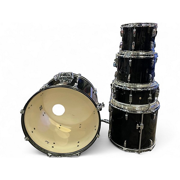 Used Pearl 5 Piece Roadshow Black Drum Kit