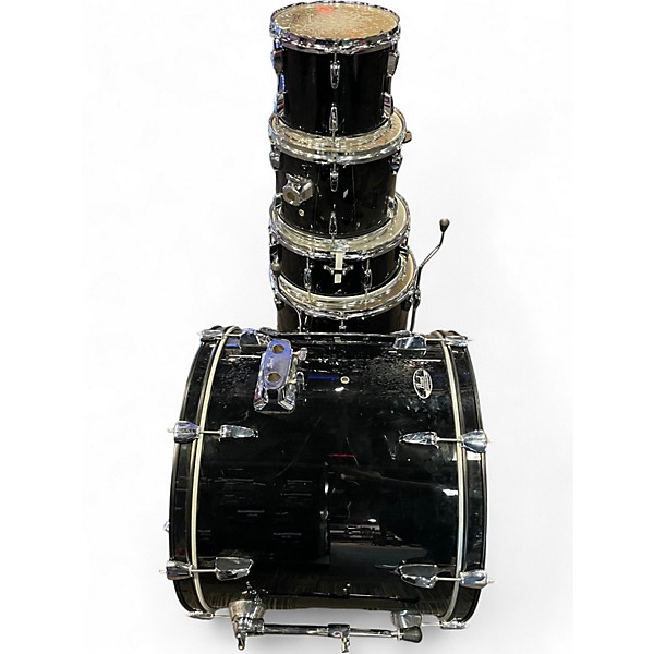 Used Pearl 5 Piece Roadshow Black Drum Kit