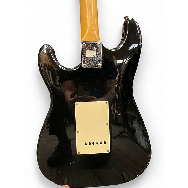 Used Squier Affinity Stratocaster Black Solid Body Electric Guitar