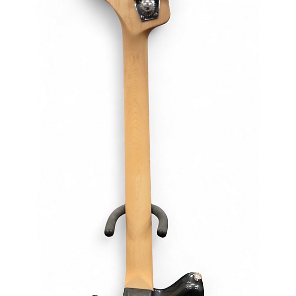 Used Squier Affinity Jaguar Charcoal Frost Metallic Electric Bass Guitar