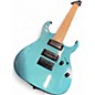 Used Ibanez GRG7221M GRG Series 7-String Metallic Light Blue Solid Body Electric Guitar