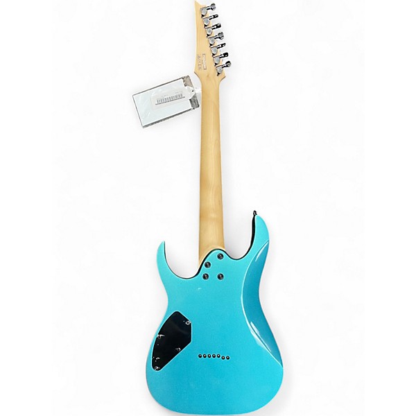 Used Ibanez GRG7221M GRG Series 7-String Metallic Light Blue Solid Body Electric Guitar