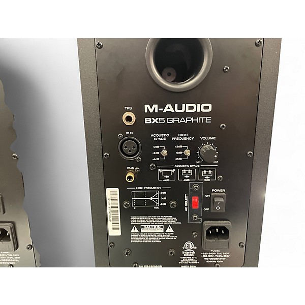 Used M-Audio BX5 Graphite Pair Powered Monitor