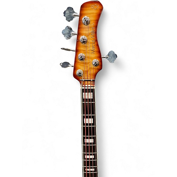 Used Sire Marcus Miller V9 Swamp Ash 5 String SUNBURST RED Electric Bass Guitar