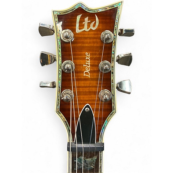 Used ESP LTD Deluxe 3 Color Sunburst Solid Body Electric Guitar