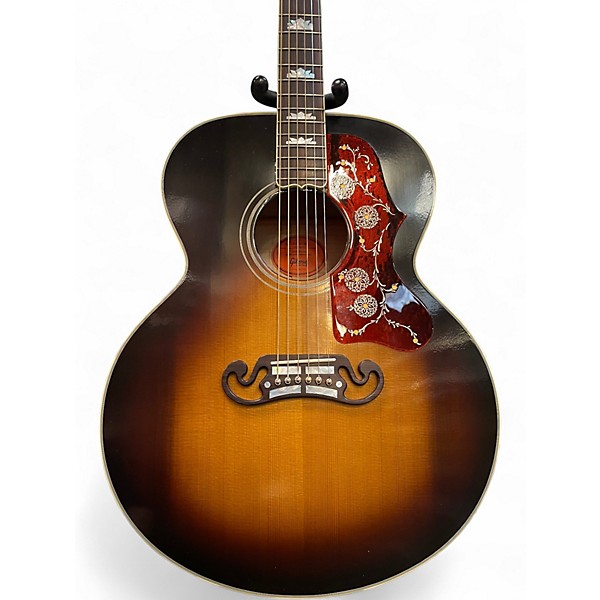 Used Gibson Custom 1957 SJ200 Vintage Sunburst Acoustic Electric Guitar