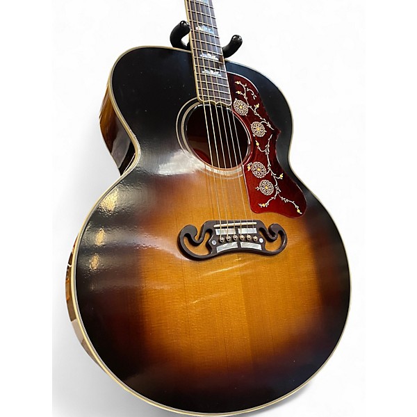 Used Gibson Custom 1957 SJ200 Vintage Sunburst Acoustic Electric Guitar