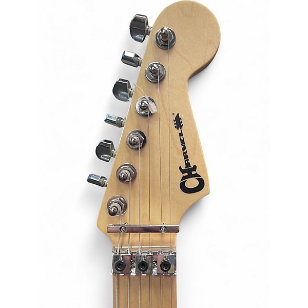 Used Charvell PM SD3 FR WHITE Solid Body Electric Guitar