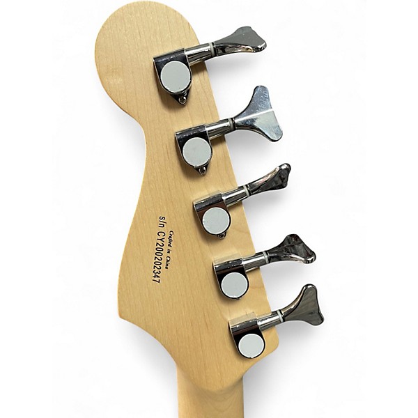 Used Squier Affinity Jazz Bass V 5 String 3 Tone Sunburst Electric Bass Guitar