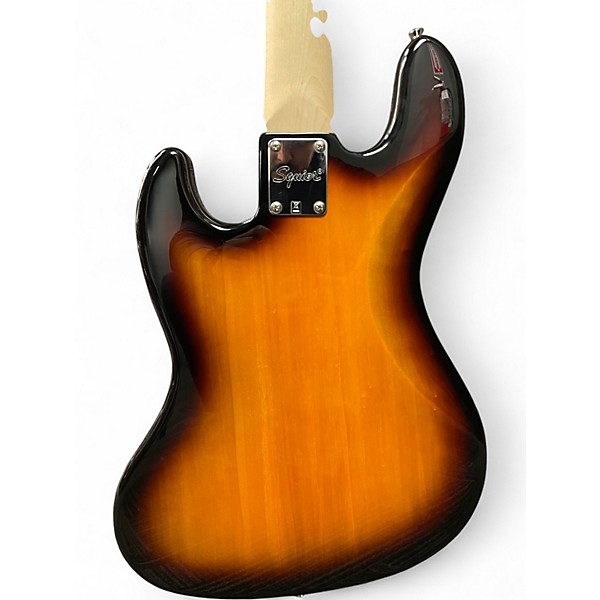 Used Squier Affinity Jazz Bass V 5 String 3 Tone Sunburst Electric Bass Guitar
