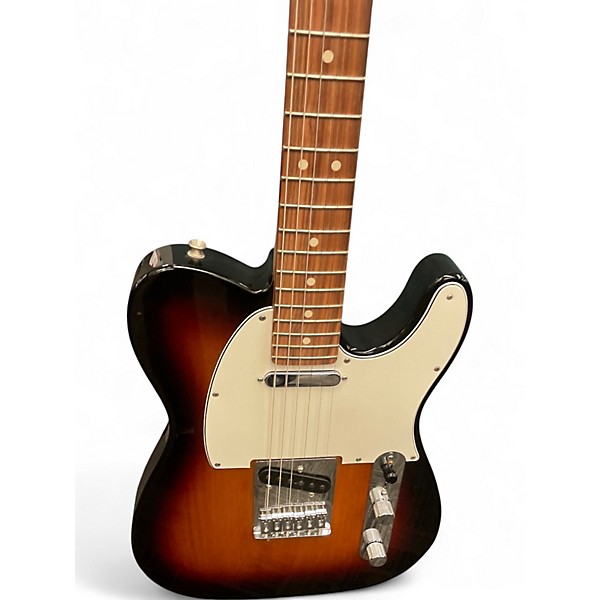 Used Fender Player Telecaster 3 Tone Sunburst Solid Body Electric Guitar