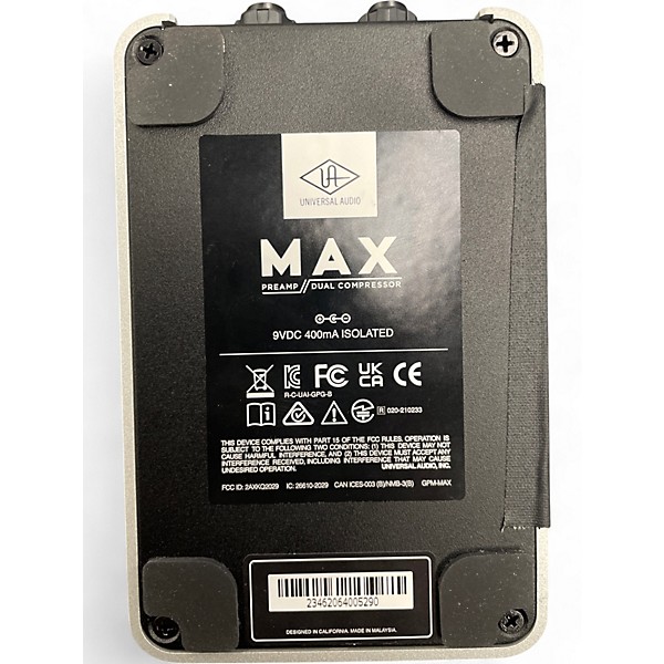 Used Universal Audio MAX Preamp Dual Compressor Pedal