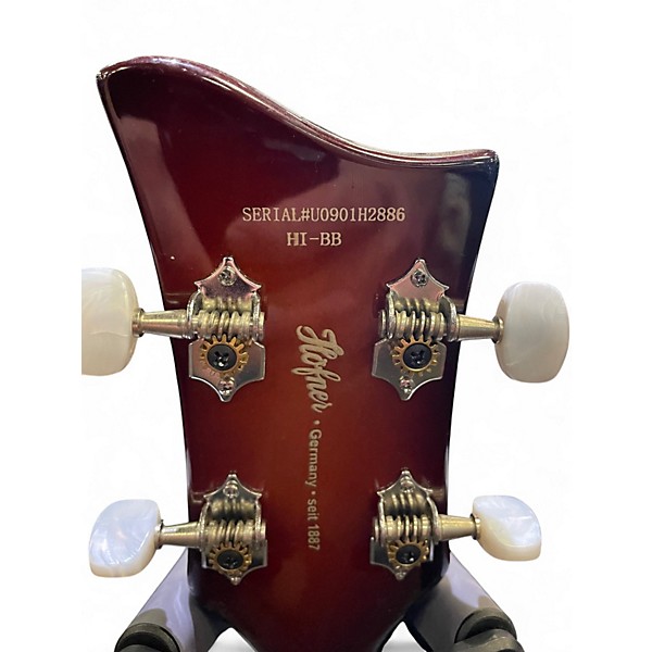 Used Hofner b bass hi series  2 Tone Sunburst Electric Bass Guitar