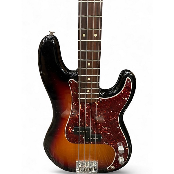 Used Fender American Professional II Precision Bass Sunburst Electric Bass Guitar