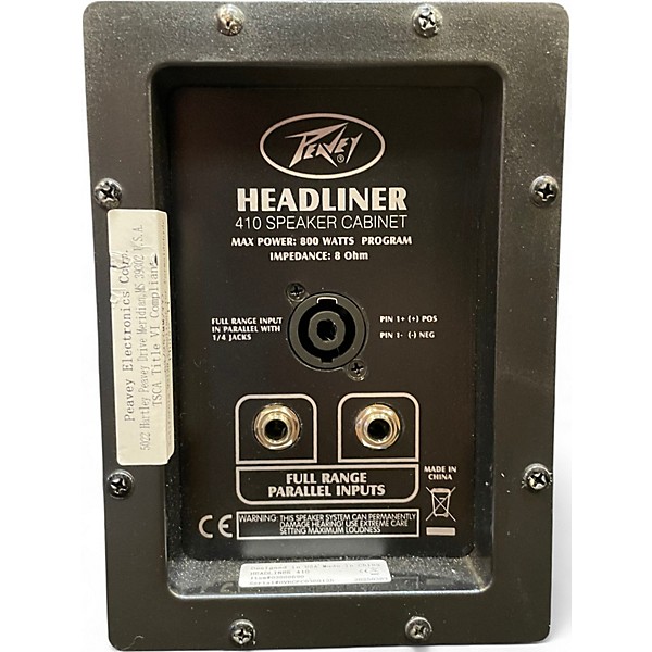 Used Peavey Headliner 410 4x10 Bass Cabinet