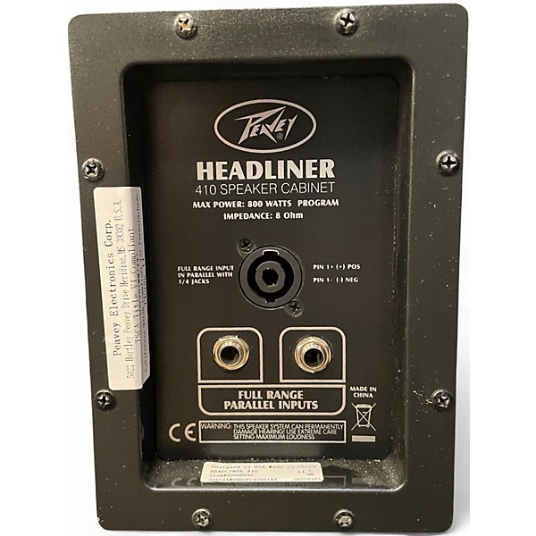 Used Peavey Headliner 410 4x10 Bass Cabinet