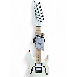 Used Ibanez GDTM21 Mikro Alpine White Solid Body Electric Guitar
