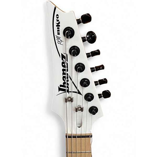 Used Ibanez GDTM21 Mikro Alpine White Solid Body Electric Guitar