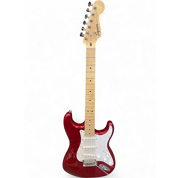 Used Squier Bullet Stratocaster Red Solid Body Electric Guitar