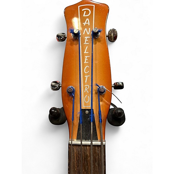 Used Danelectro Dead-On 58 Longhorn LH 2 Color Sunburst Electric Bass Guitar