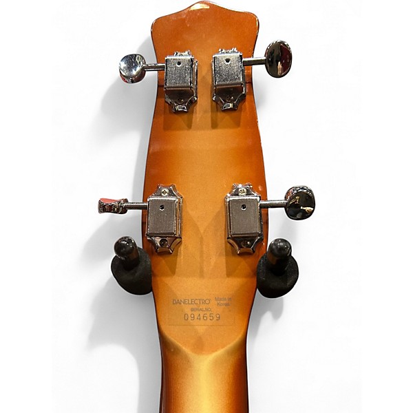 Used Danelectro Dead-On 58 Longhorn LH 2 Color Sunburst Electric Bass Guitar