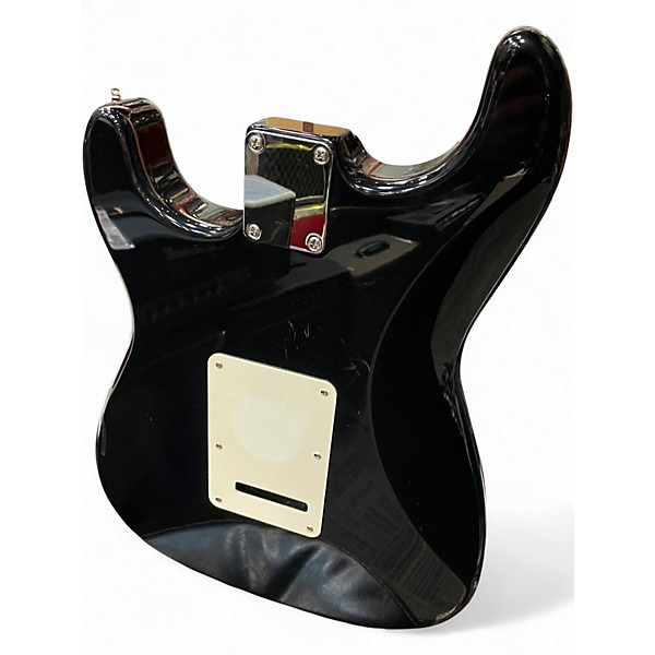 Used 2002 Fender Standard Stratocaster Black Solid Body Electric Guitar